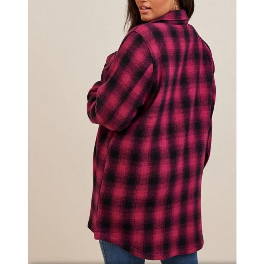 Torrid Cotton Midi Shacket Size 1 Fit Xl Or 1x - image 2